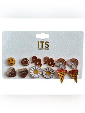 ITS Sense Retro Mix & Match Stud Earring Set